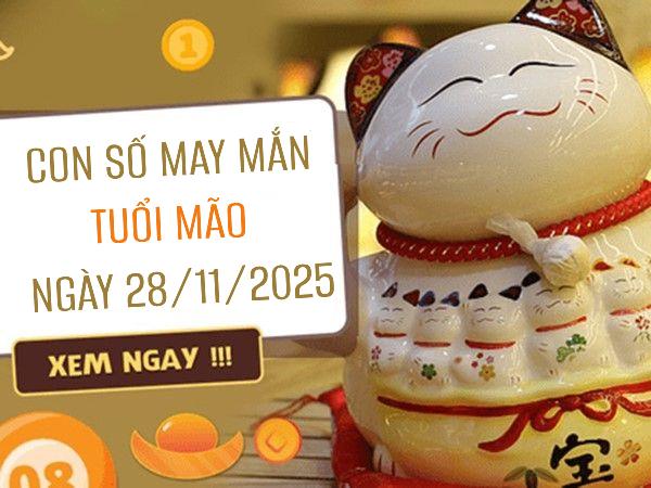 Khám phá con số may mắn phát tài tuổi Mão ngày 28/11/2025