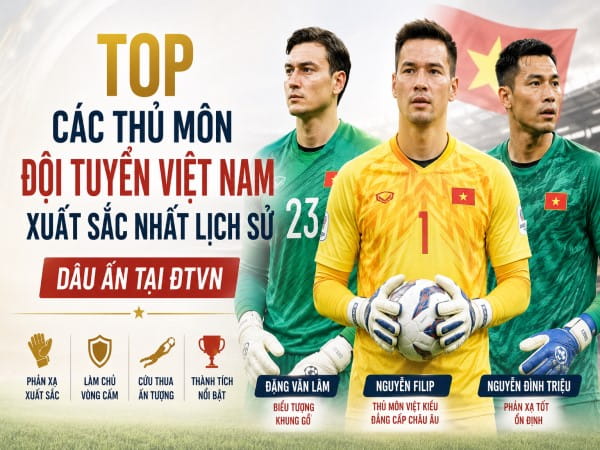 Top các thủ môn đội tuyển Việt Nam xuất sắc nhất lịch sử