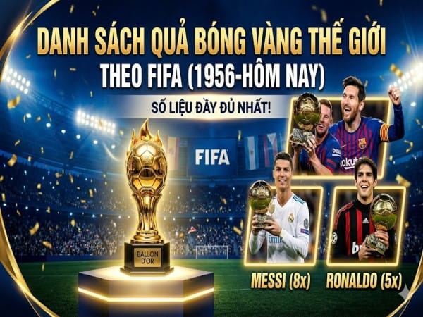 Danh sách quả bóng vàng thế giới theo FIFA các huyền thoại