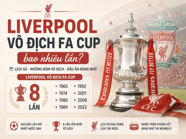 Liverpool vô địch FA Cup bao nhiêu lần? Hành trình