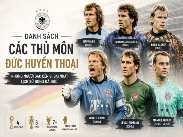 Danh sách các thủ môn Đức huyền thoại lịch sử bóng đá