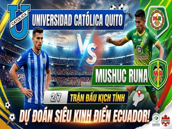 Univ Catolica Quito vs Mushuc Runa nhận định, dự đoán đêm nay
