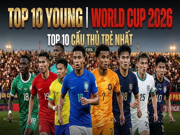 TOP 10 các cầu thủ trẻ nhất World Cup 2026 tạo nên lịch sử