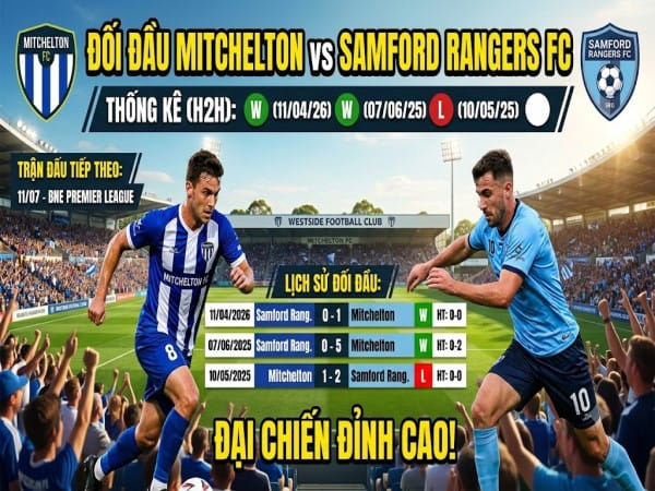 Đối đầu Mitchelton vs Samford Rang Đối đầu Mitchelton vs Samford Rang