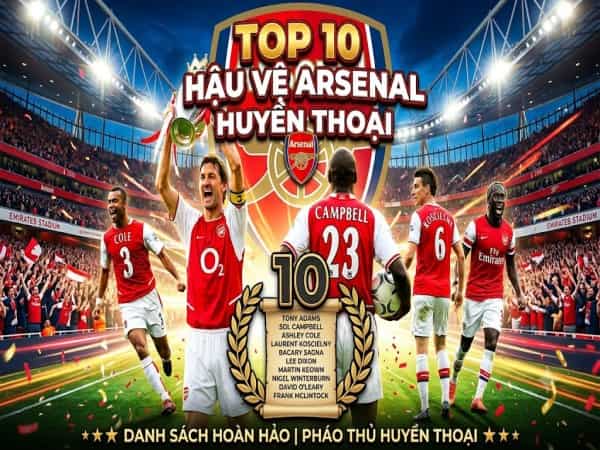 Danh sách hậu vệ Arsenal huyền thoại từ trước đến nay